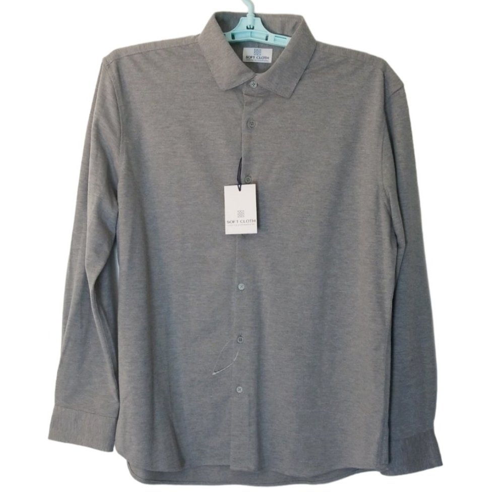 Soft Cloth Lifestyle Accommodated Long Sleeve Cotton Blend Shirt XL NWT